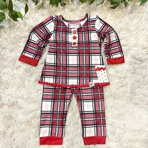 Sweethoney Christmas Pajama Set Loungewear Size 6 Months NWT